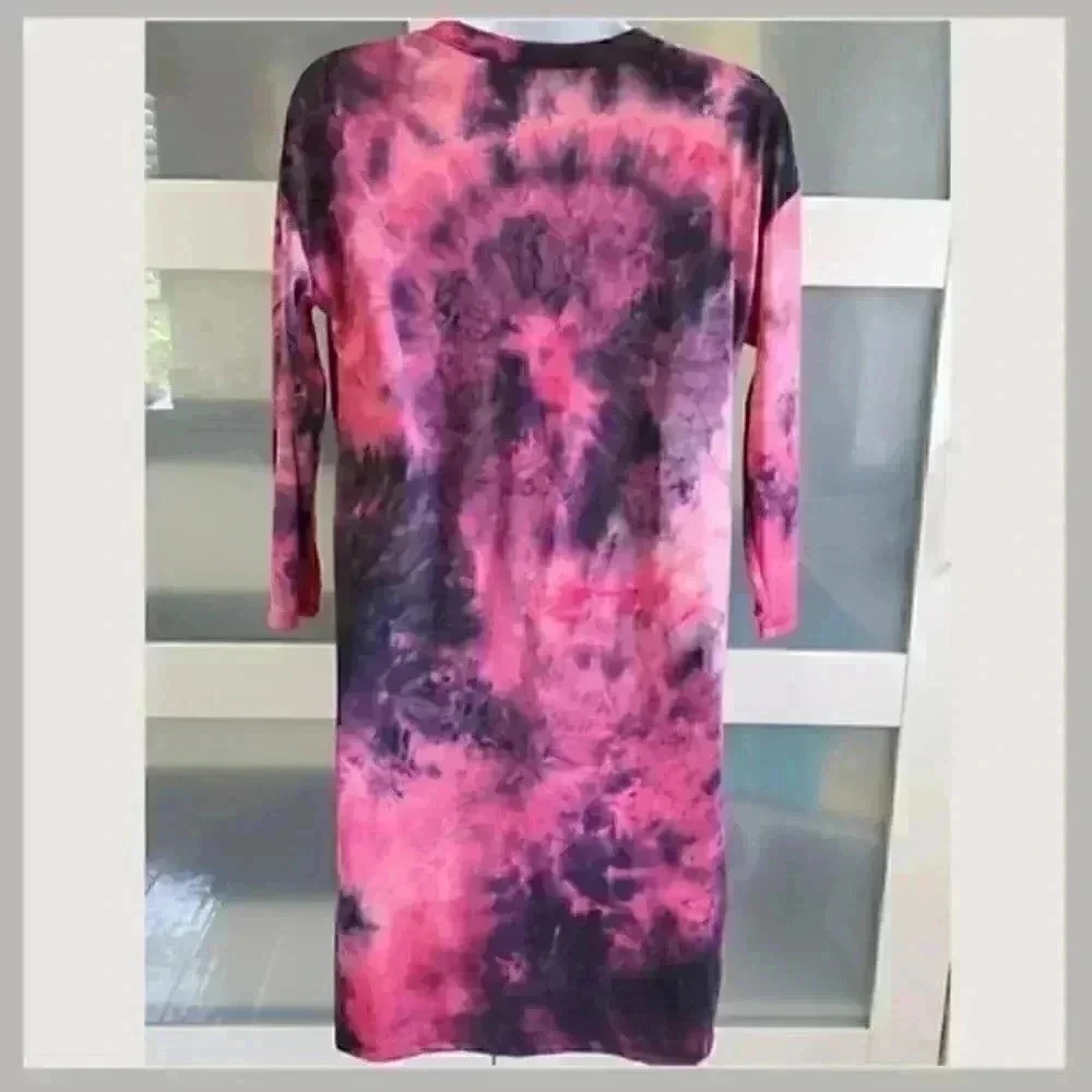 🖤💗 Discreet Tie Dye Happy Face Dress | Super Soft & Comfortable | Size Small - Picture 5 of 7